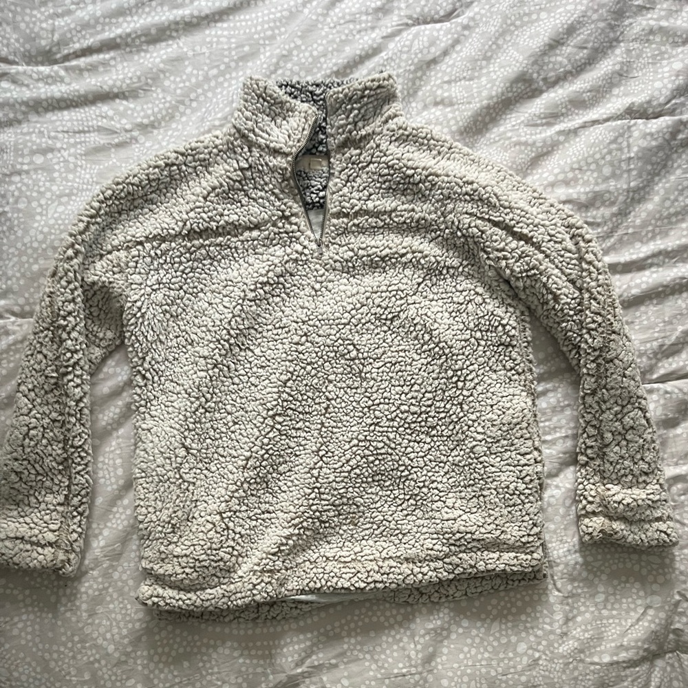 Fluffy quarter zip